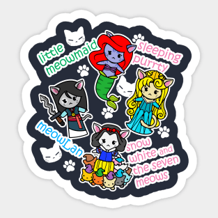 CAT PRINCESS puns Sticker